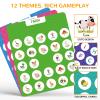 Matching Memory Game for Kids Age 3 4 5 6 7 8 Year Old, Travel Toy for Boys Girls, Wooden Board Game, Road Trip Essentials for Toddler, Airplane/ Car/ Camping Activity, Ideal Christmas, Birthday Gifts view 4