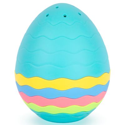 ArtCreativity Easter Egg Stacking Bath Toy for Toddlers 7-Piece Nesting Egg Mold Free Bath Toy with Drainage Holes Baby Bathtub Toy Easter Gifts Basket Stuffers for Babies, Toddlers, and Kids