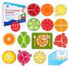 112 PCS Yummy Magnetic Fractions - Magnetic Fraction Tiles & Circles, Bars, Classroom Math Manipulatives, Fraction Manipulatives for Elementary Teachers 2nd, 3rd, 4th, 5th Grade - Simply Magic view 1