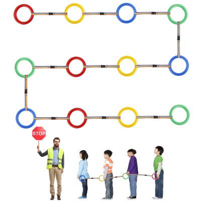 12pcs Toddlers Walking Ropes, Children Detachable Transition Rope Preschool Walking Rope Kids Walking Rope Line for Preschool Daycare Kindergarten Class School Kids Outdoor Supplies