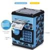 ATM Piggy Bank for Boys Girls, Vcertcpl Mini ATM Coin Bank Money Saving Box with Password, Kids Safe Money Jar for Adults with Auto Grab Bill Slot, Great Gift Toy Bank for Kids (Camouflage BlueGray) view 3