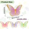 12 Pcs Butterfly Centerpieces for Party Table Decorations Baby Shower Birthday Tea Party Decor Butterfly Table Toppers Centerpieces Decorations for Themed Wedding Party Favors view 2