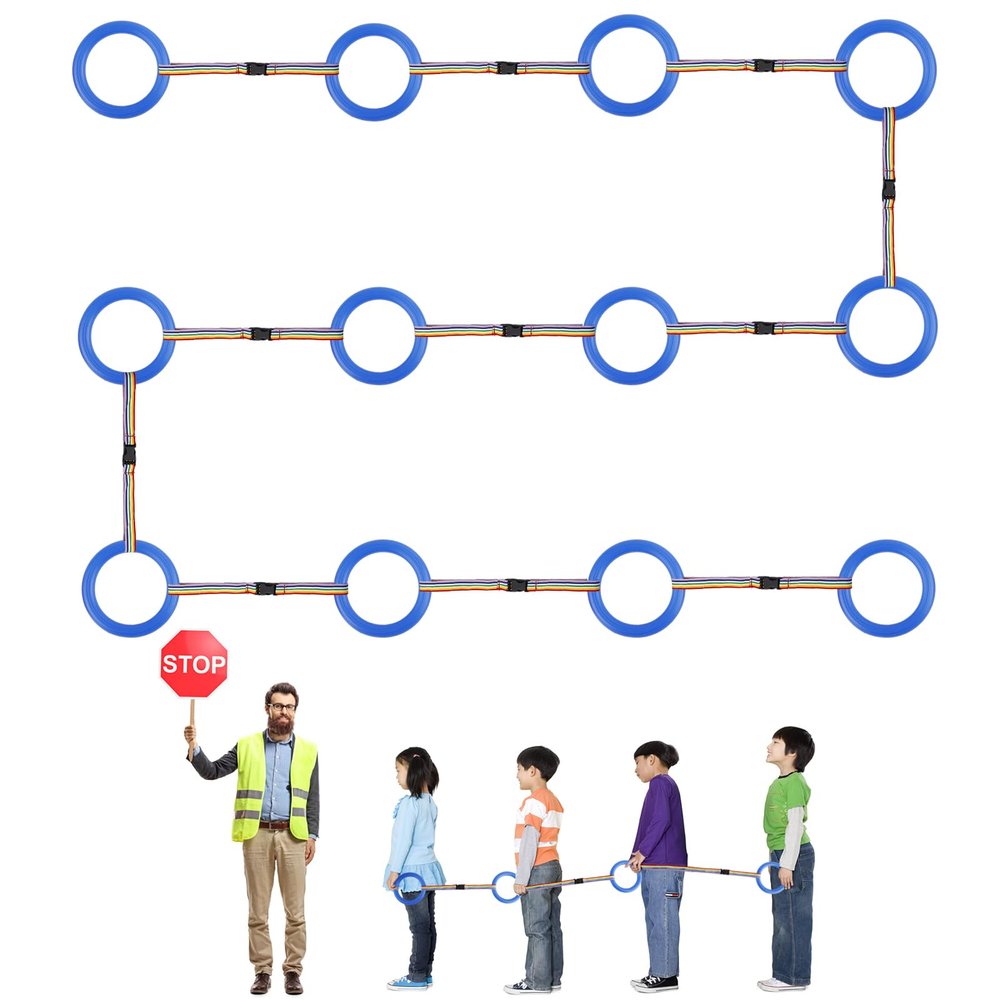 12pcs Toddlers Walking Ropes, Children Detachable Transition Rope Preschool Walking Rope Kids Walking Rope Line for Preschool Daycare Kindergarten Class School Kids Outdoor Supplies