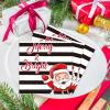 100PCS Merry Christmas Napkins Stripes Merry Bright Paper Napkins Decorations Cute Santa Claus Pattern Napkins Favors Xmas Theme Party Paper Napkins for Winter Holiday Dinner Wedding Party Supplies view 4