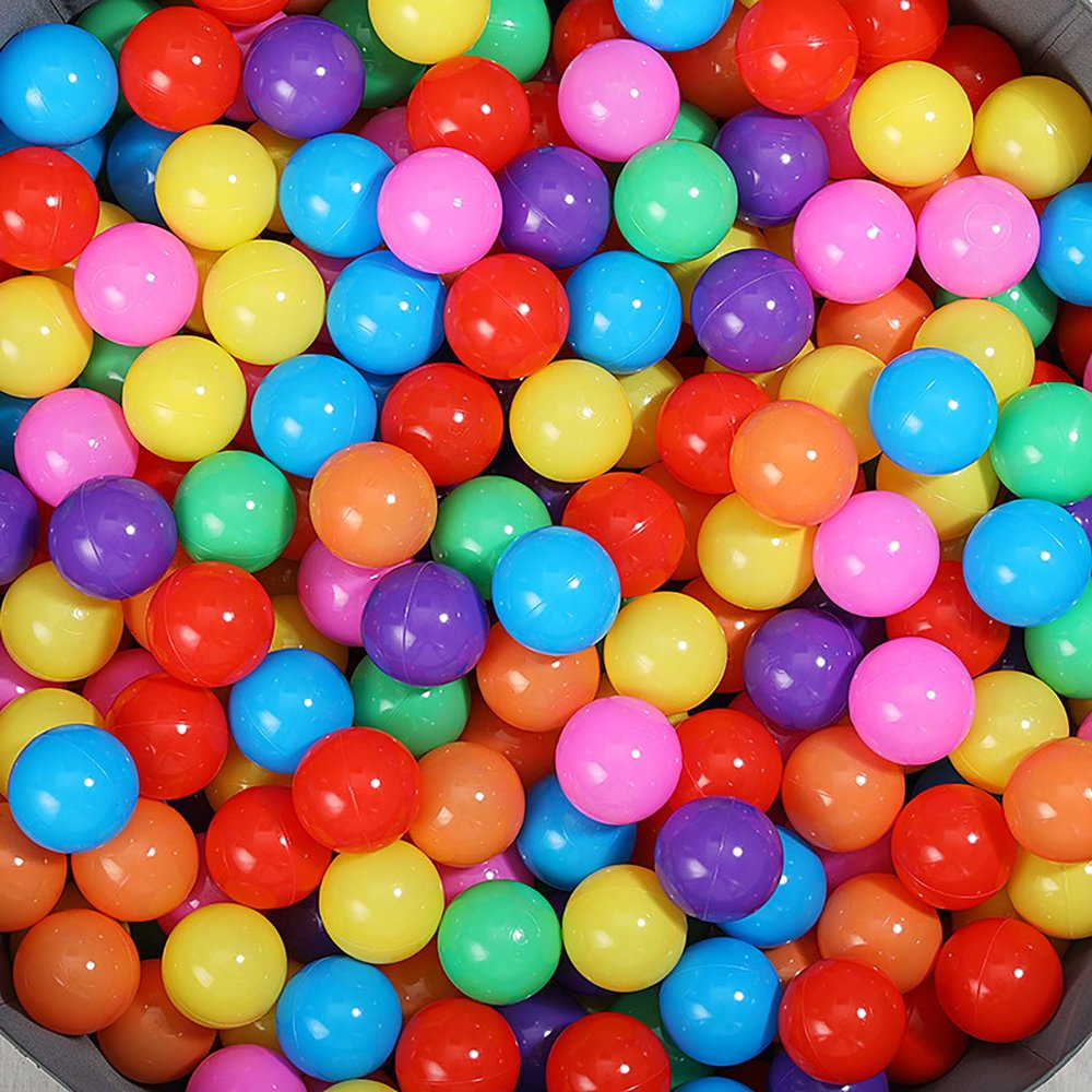 Sunwhat 1000-Piece Ball Pit Balls, Non-Toxic, Soft Plastic, 2.2 Inch, Kids/Toddler Toys