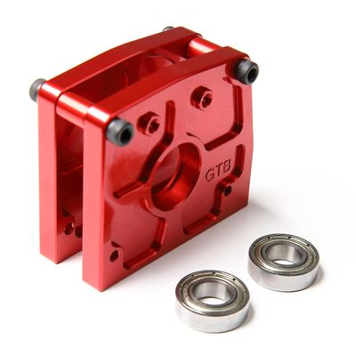 GTBRacing CNC Aluminum Chain Gear Mount for 1/8 RC Kyosho Mad Force Kruiser VE Mad Crusher VE Foxx VE USA-1 VE Upgrade Part (Red)