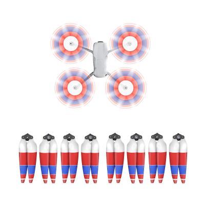 4 Pairs Foldable Propellers 8747F Blades for DJI Mavic Air 3 Accessories, Low-Noise, Quick Installation Propellers Drone Accessories Colorful