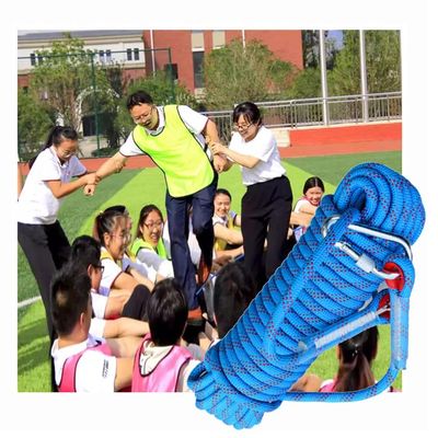 Team Building Games Rope with 2 Metal Buckles and Bag, for Outdoor Carnival Activities, Field Day Fun Sports Games (Size : 30m/98ft)