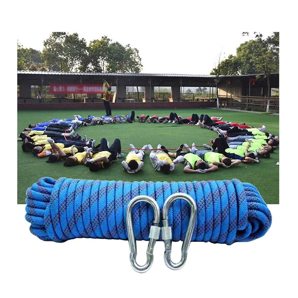 Team Building Games Rope Kit with Bag, Field Day Family Reunion Birthday Party Games, Outdoor Camping Picnic Games, 10-100M (Size : 20m/65ft)