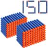 Pokiiulk Refill Darts 150 Pcs Bullets Ammo - Compatible with Nerf Guns N-Strike Elite Series - Refill Darts Premium Foam Bullets Pack for Boys Party Favors(Blue) view 1