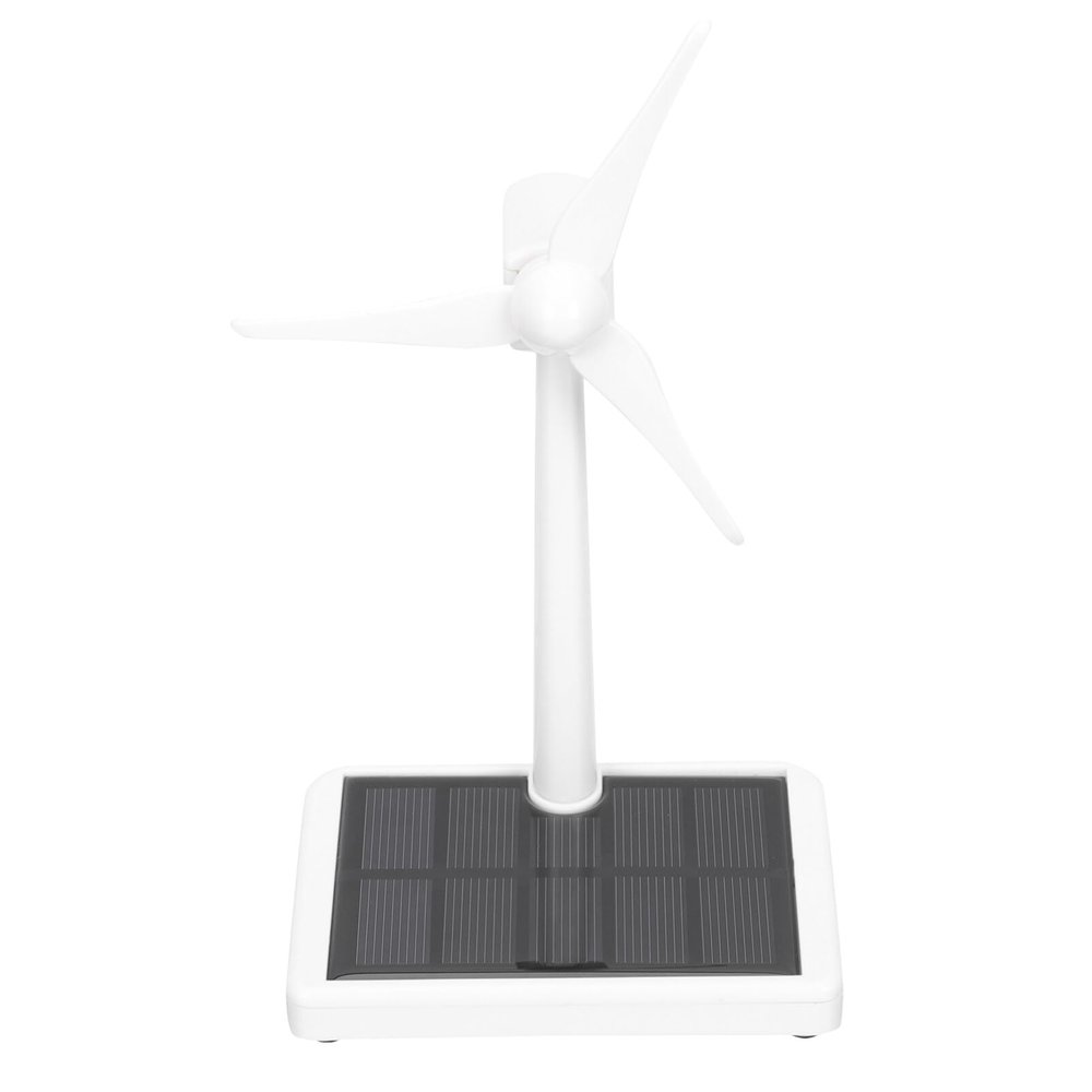 Alasum Solar Powered Desk Windmill, Solar Powered Wind Model DIY Ornament Decoration Science Teaching Educational Desk Windmill Model DIY Solar Windmill Science