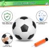 Umnodobn 6 Inch Mini Soccer Toys for Indoor Mini Goals, 6" Small Soccer Balls Swimming Pool Beach Balls, Sand Beach Toys Sport Holiday Stuffer for Adults & Kids Sensory Stress Ball with Pump 5 PCS view 2
