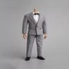 1/6 Scale Male Clothes,Men's Gray Suit Coat Shirt Pant Trousers Costume Outfit Clothing for 12inch Male Action Figure Body (D) view 1