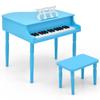 HONEY JOY Classical Kids Piano, 30-Key Mini Grand Piano with Music Stand and Bench, Wooden Musical Instrument Toy with Lid & Music Rack, Gift for Boys Girls Ages 3+  view 1
