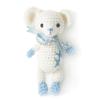 Blue-White Mouse Crochet Doll Handmade Amigurumi Plush Toy VAC view 1
