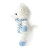 Blue-White Mouse Crochet Doll Handmade Amigurumi Plush Toy VAC view 3
