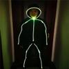 Earthradius LED Stickman figure costume (2XL, Red) view 2