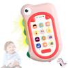 Richgv Toys for Babies 6-12 Months Girls, Dinosaur Baby Phone Toy Baby Girl Gifts with 80+ Sound Effects Color Changing Light 1 Year Old Girl Birthday Gift Stocking Stuffers 6 Months + view 1