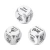 3PCS Food Decision Dice Couple Dice Games Valentines Gifts for Boyfriend Girlfriend Anniversary Steel Gifts for Couple Husband Wife Christmas Stocking Stuffers for Women Men White Elephant view 1