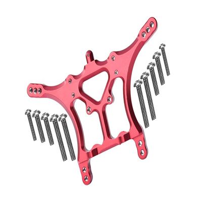 GPM Upgrades Aluminum 6061-T6 Rear Shock Tower Rustler VXL RC Car (Red)
