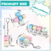 4 Pcs Keyboard Fidget Keychain Decompression Toys Keyboard Fidget Clicker Finger Keyboard Toys,Fidget Keychain with LED Light Stress Relief Keyboard,Keyboard Clicker for Gifts to Pass The Boring Time view 2