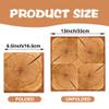 40Pcs Wood Grain Party Napkins - 6.5" x 6.5" Rustic Wood Pattern Paper Napkins, Disposable Woods Grain Theme Party Luncheon Set for Farmhouse Camping Themed Party Supplies, Tea Parties, Baby Showers view 2