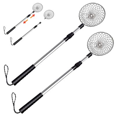 Sand Sifter for the Beach 2sets Beach Sand Sifter with 4.33 Inch Beach Scoop and 17.32-29.53 Inch Long Telescoping Handle Beach Shark Tooth Sifter for Picking up Shells Beachcombing Tool Sand Pit