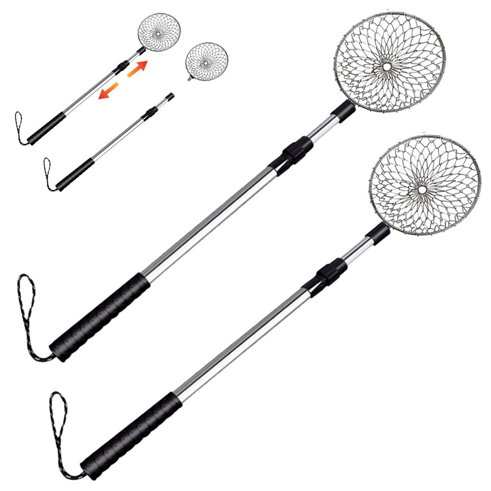 Sand Sifter for the Beach 2sets Beach Sand Sifter with 4.33 Inch Beach Scoop and 17.32-29.53 Inch Long Telescoping Handle Beach Shark Tooth Sifter for Picking up Shells Beachcombing Tool Sand Pit