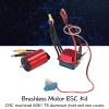 4500KV Brushless Motor 35A Brushless ESC Programmable for 1/14 & 1/16 RC Cars, High Performance Brushless Motor ESC Kit, Watertight and Motor view 2