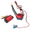 4500KV Brushless Motor 35A Brushless ESC Programmable for 1/14 & 1/16 RC Cars, High Performance Brushless Motor ESC Kit, Watertight and Motor view 4