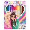Depesche TOPModel 12215 Colouring Pencils Set of 18 with Sharpener for Painting and School view 1