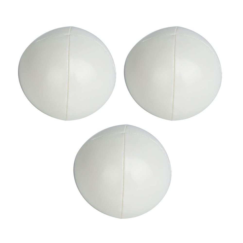 3 Pcs Pu Juggling Balls Clown Juggle Ball Set for BeginnerProfessionals, Juggling Balls Juggling Ball (White)