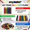 25 Bulk Crayon Packs of 4 (100 count) - Bulk Crayons for kids - Party Favors, Teachers, Party Favors, Classrooms, Restaurants - Individually Wrapped, Non-Toxic view 4