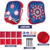 ArtCreativity 2 in 1 Bean Bag Toss Game for Kids and Sticky Ball Darts Game - Outdoor Kids Games Ages 3-4 - Kids Cornhole Game Set with American Patriotic Theme view 2