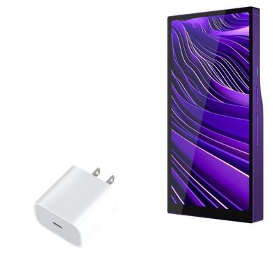 BoxWave Charger Compatible with HiBy R6 Pro II - PD GAN miniCube (30W), 30W Tiny PD GAN Type-C Wall Charger - Winter White