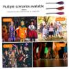 3pcs Halloween Witch Broom Decor Plastic Yarn Broom Props for Costume Party Halloween Witch Toy view 2