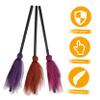 3pcs Halloween Witch Broom Decor Plastic Yarn Broom Props for Costume Party Halloween Witch Toy view 3