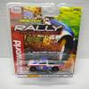 Auto World SC393-2A Rally World Stage 1975 Datsun 620 HO Scale Electric Slot Car - White, Blue, and Red view 1