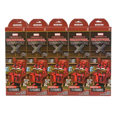 WizKids Marvel HeroClix: Deadpool Weapon X Booster Brick, Red