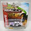 Auto World SC393-3B Rally World Stage 1970 Datsun 510 HO Scale Electric Slot Car - White and Purple view 1