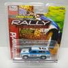 Auto World SC393-4A Rally World Stage 1977 Blazer HO Scale Electric Slot Car - Blue and White view 1