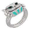 TCB Creations Cheshire Cartoon Cat Rhinestone Finger Ring (7) view 1