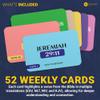 Bible Memory Verses Flash Cards  52 Weekly Scripture Cards with ESV NLT NIV KJV Translations  Christian Faith Learning Tool for Adults, Kids, Church, Homeschool, and Bible Study by Briston view 4