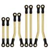 8PCS 1/18 RC Car Brass High Clearance Links Kit Upgrades Parts for Traxxas TRX4M RC Car Accessories view 1
