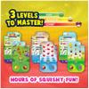 GooGames, Hand-Held Water Games with Floating Treasures, Sensory Fidget Game Adventures, Non-Toxic, No-Mess, Mesmerizing Glitter Fun, 3 Game Cards Included, Refillable, Perfect Travel Toy! (Fruits) view 4