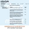 Matyz Glass Breastmilk Storage Bottles, 4 Pack, 8 oz, Sturdy Glass Bottle for Milk Freezing and Baby Feeding - Large Pumping Bottle for Philips Medela Spectra Breast Pumps - No BPA (Blue Lids) view 2