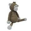 Beige-Green Funny Monkey Crochet Doll Handmade Amigurumi Plush Toy VAC view 3