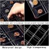 10 Sheets Coin Collection Supplies Pages, Coins Collecting Pocket Page with Standard 9 Hole Coin Binder Sleeves for Coin Stamp Currency Collection (12 Pocket) view 3