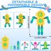 24Pcs Pop Fidget Spinners Bulk - Deformable Astronaut Fidget Spinner Keychain Robot Gyro Fidget Spinner for Kids Adults Glow in The Dark Sensory Toys Easter Party Favors Classroom Prizes view 2
