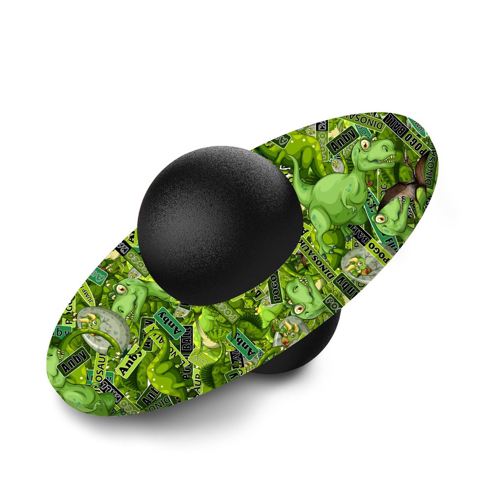 Dinosaur Pogo Ball for Kids & Adults Up to 200lb, Balance Coordination Trick Bounce Board Pop Ball Cool Fun Challenge Indoor Outdoor Toys Pogo Jumper Birthday Gifts for Boys Girls Easter
